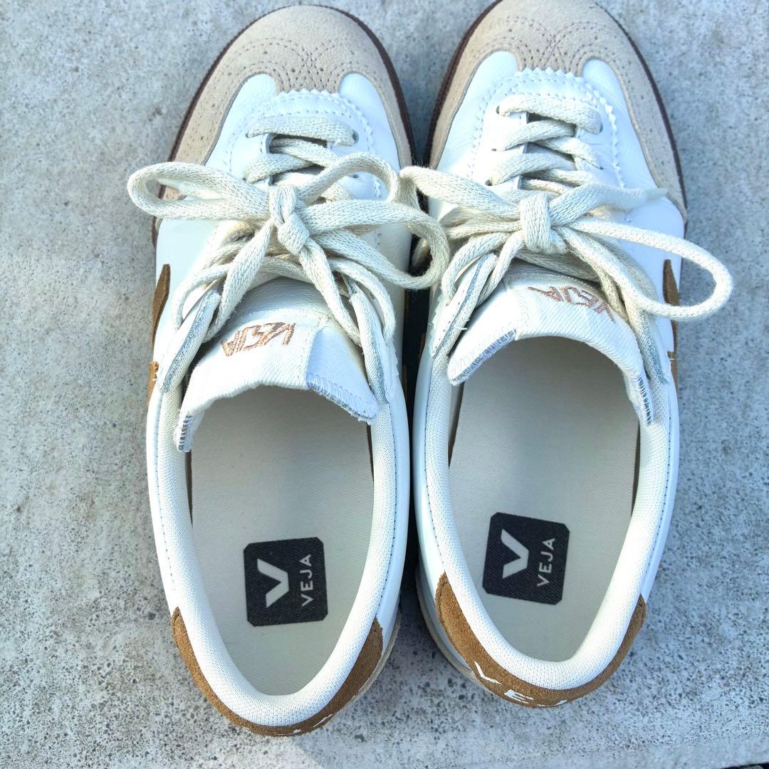 靴 VEJA VOLLEY LEATHER WHITE TENT BARK 24