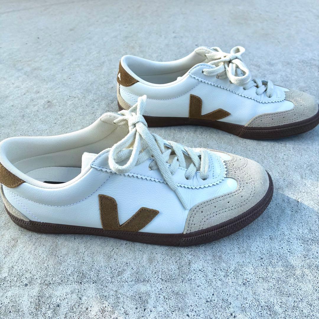 靴 VEJA VOLLEY LEATHER WHITE TENT BARK 24
