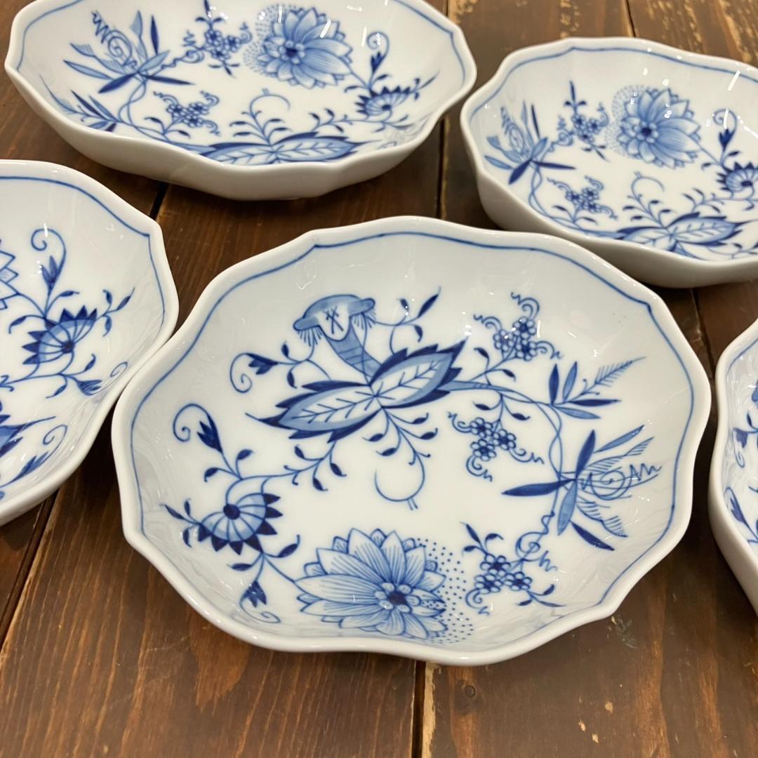 MEISSEN　マイセン ブルーオニオン スモールディッシュ　5枚セット