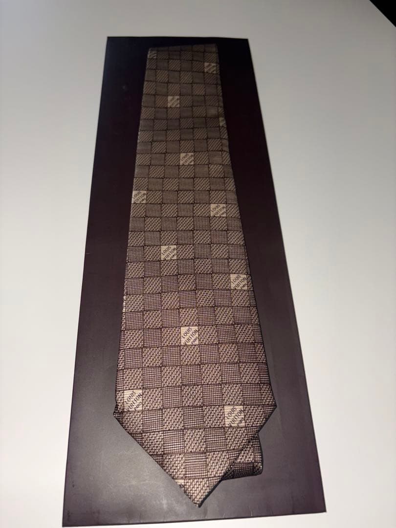 【新品・未使用】Louis Vuitton ダミエ　ネクタイ