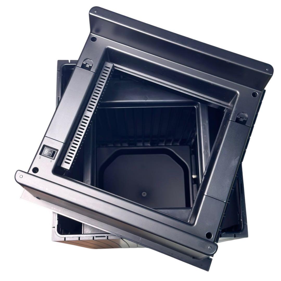 めいZitA 自動開閉ゴミ箱 スクエアタイプ ブラック