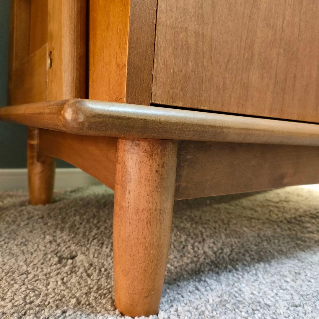 北欧風 木製ラック オープンシェルフ4段 扉付き収納