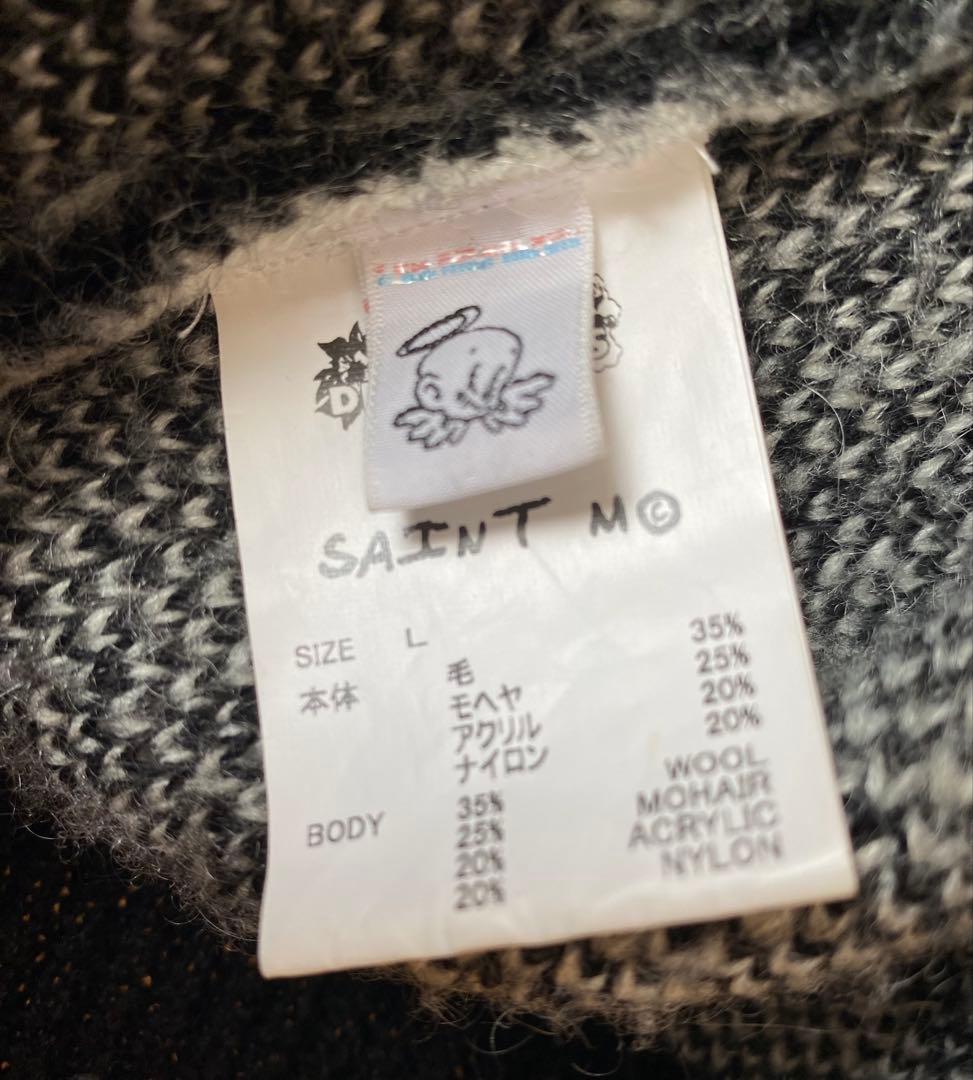SAINT Mxxxxxx × DENIM TEARS モヘア カーディガン