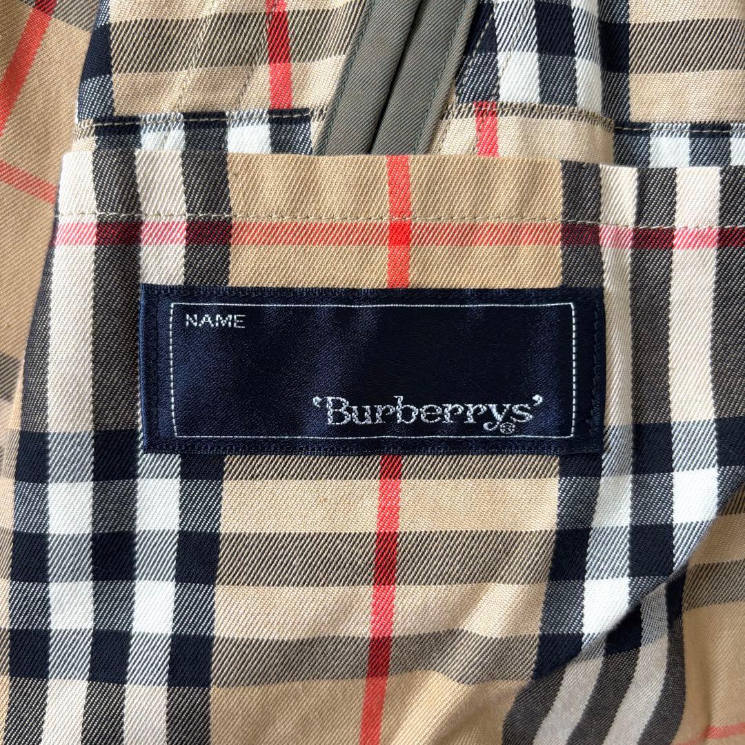 【極美品✨】バーバリー　トレンチコート　玉虫色　ロング　ベルト　ノバチェック　Ｌ