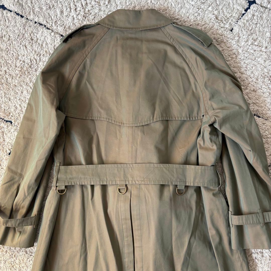 【極美品✨】バーバリー　トレンチコート　玉虫色　ロング　ベルト　ノバチェック　Ｌ