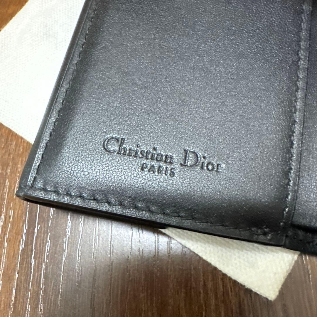 Lady Dior Lotus ウォレット カナージュ ラムスキン