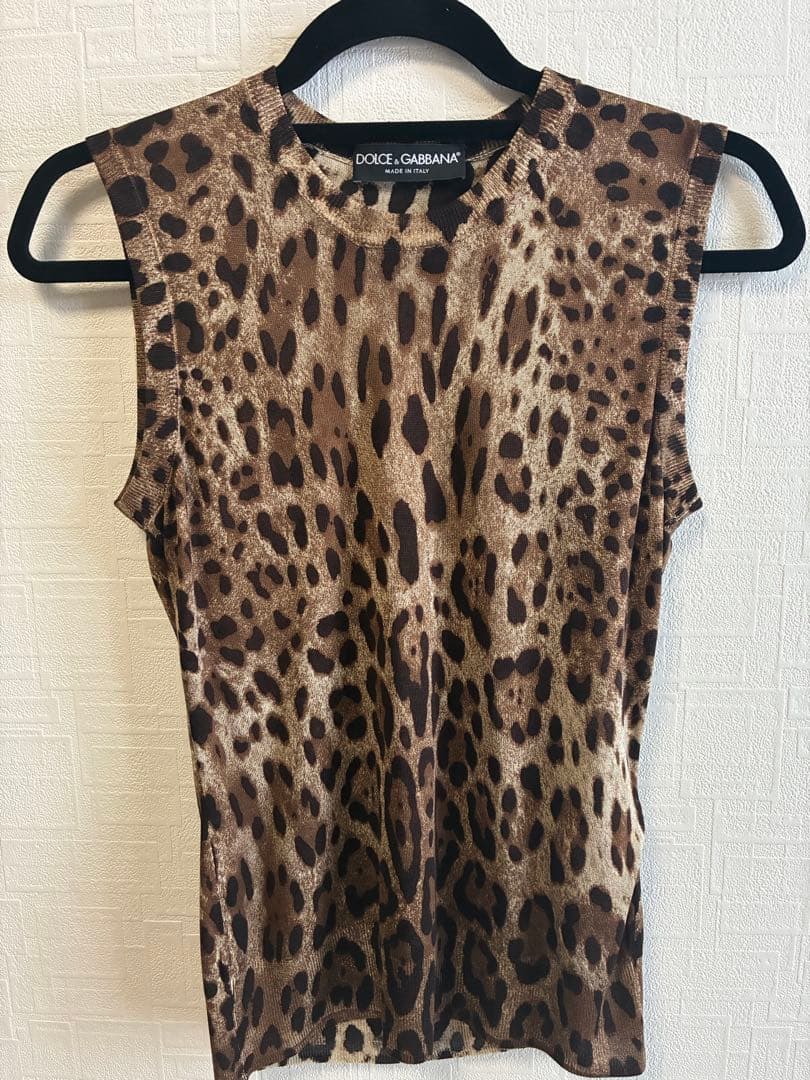 DOLCE & GABBANA ヒョウ柄タンクトップ