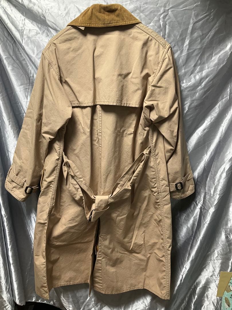 Barbour ベージュ ダブルブレスト トレンチコート 34\"