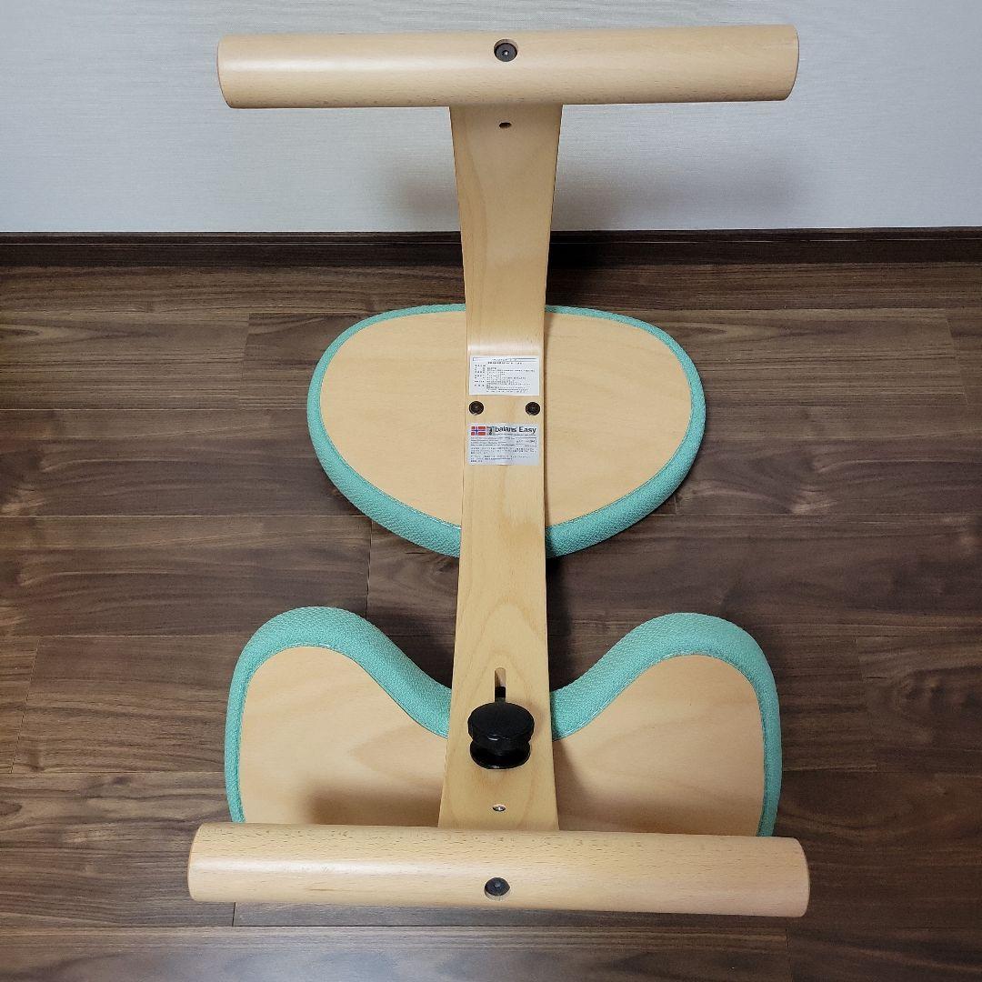 【美品】バランスチェア　イージー　ライトグリーン　付属品すべてあります