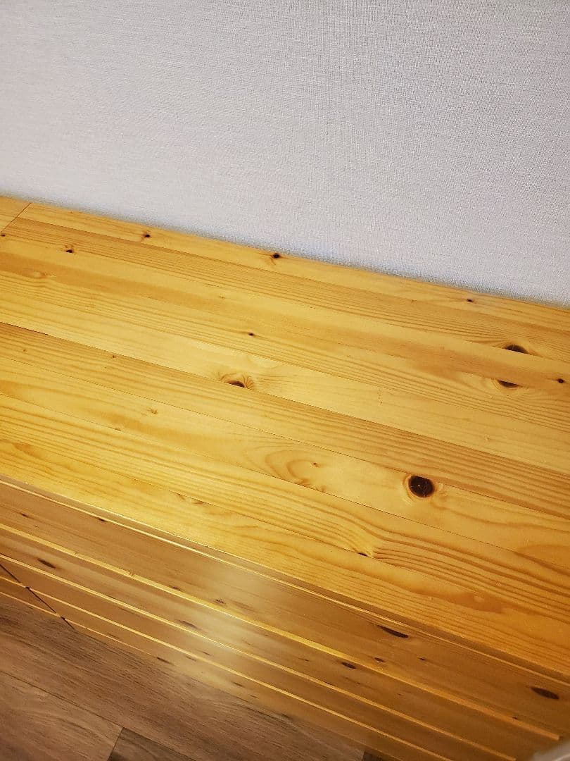 無印良品　パイン材　チェスト　4段ワイド　廃盤品　ひとつ　①