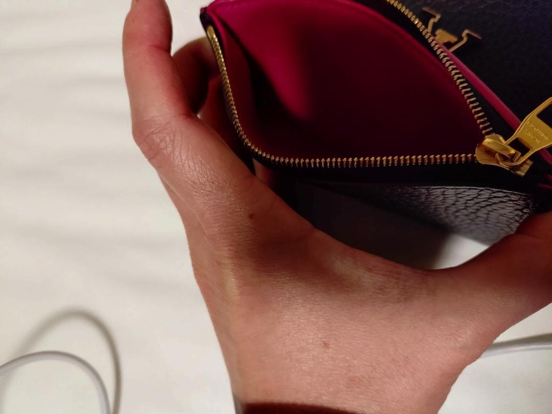 【良品☆値下げ依頼】Louis Vuitton 三つ折財布♡黒×ピンク