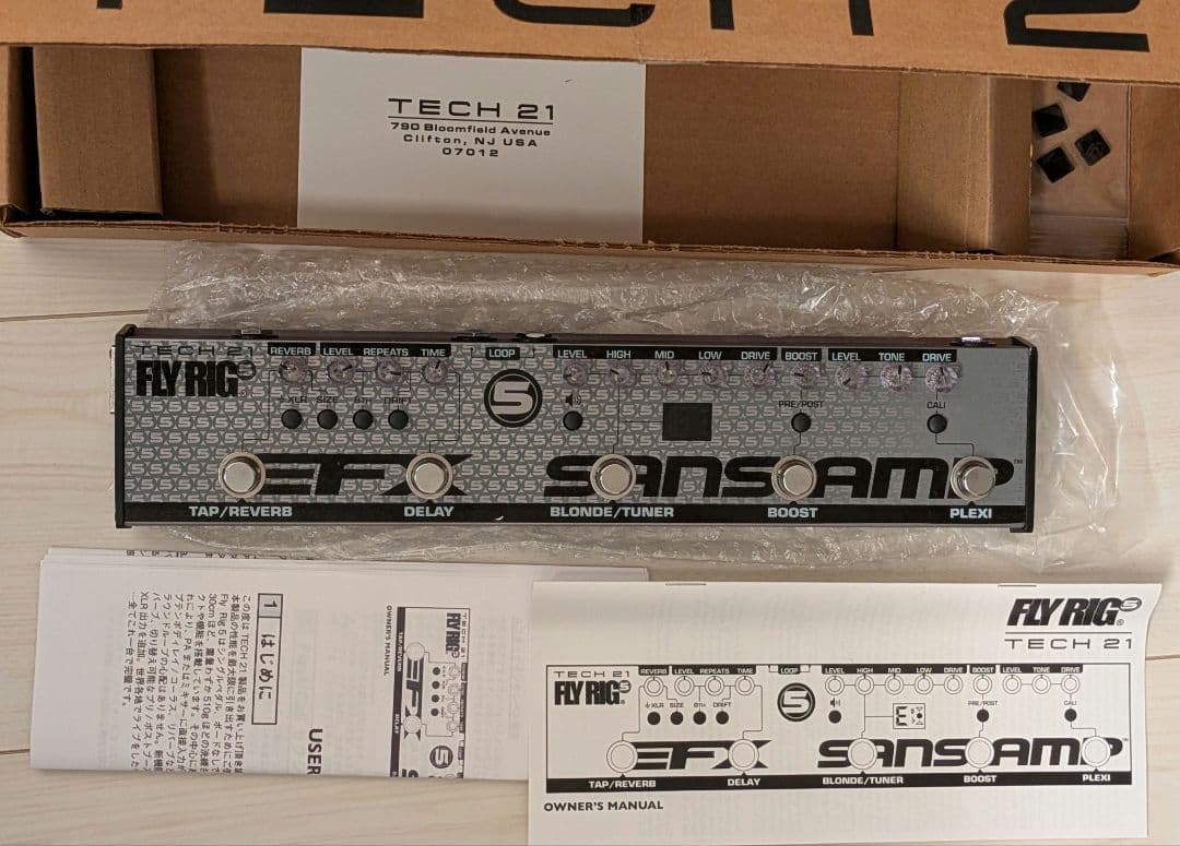 ギター Tech 21 Flyrig 5 V2 Tech21 FLY RIG