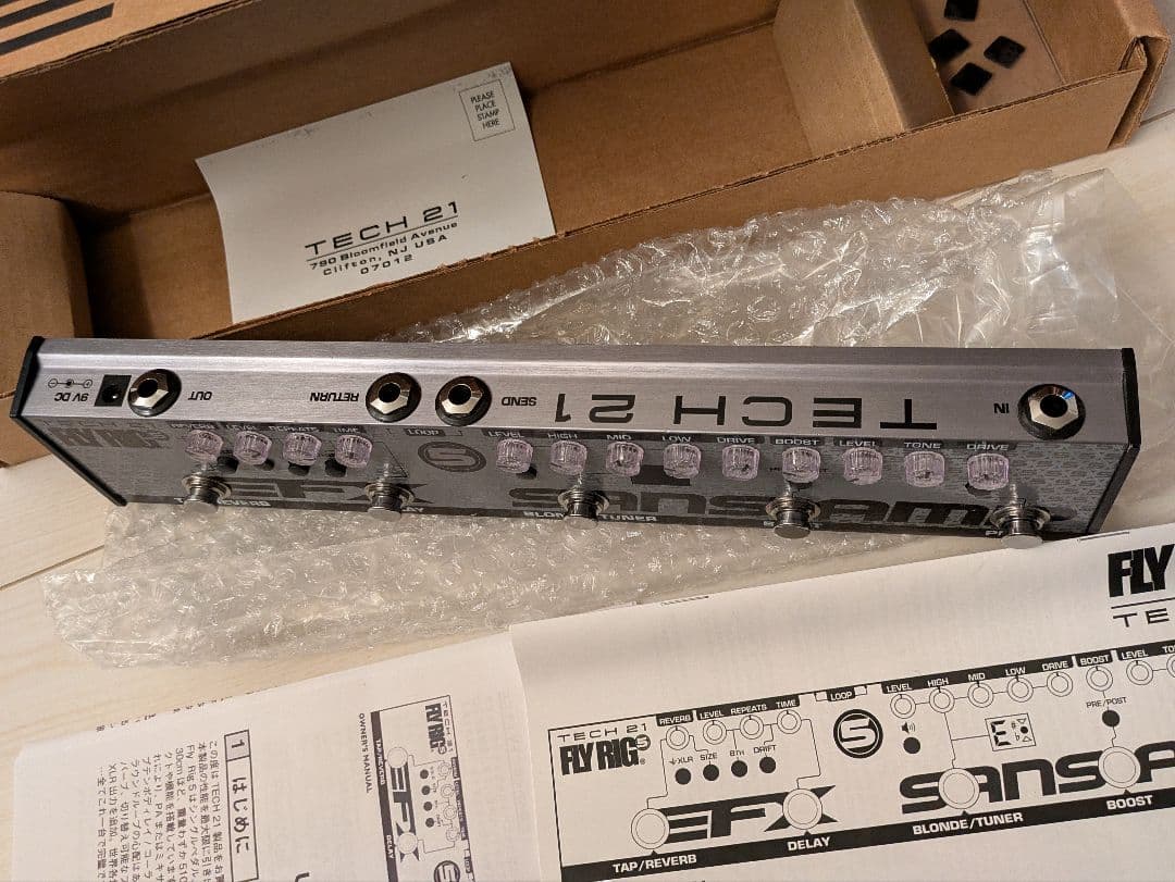 ギター Tech 21 Flyrig 5 V2 Tech21 FLY RIG