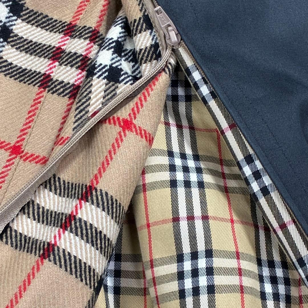 バーバリーブルーレーベル ステンカラー コート ノバチェック インナー付 L