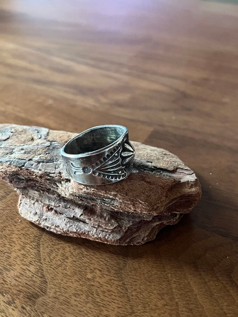 ナバホ エディソンサンディスミス リング インディアンジュエリー