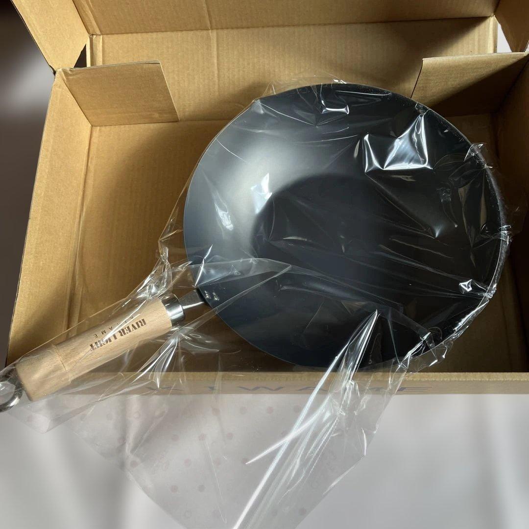 【新品】炒め鍋 30cm 鉄 日本製 リバーライト 極　①