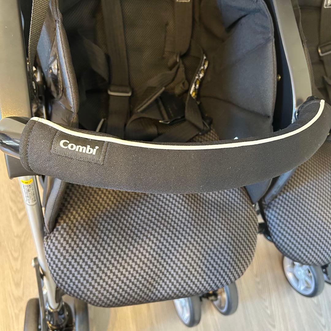 【極美品】Combi コンビ ツインスピン GC 2人乗り ベビーカー　双子