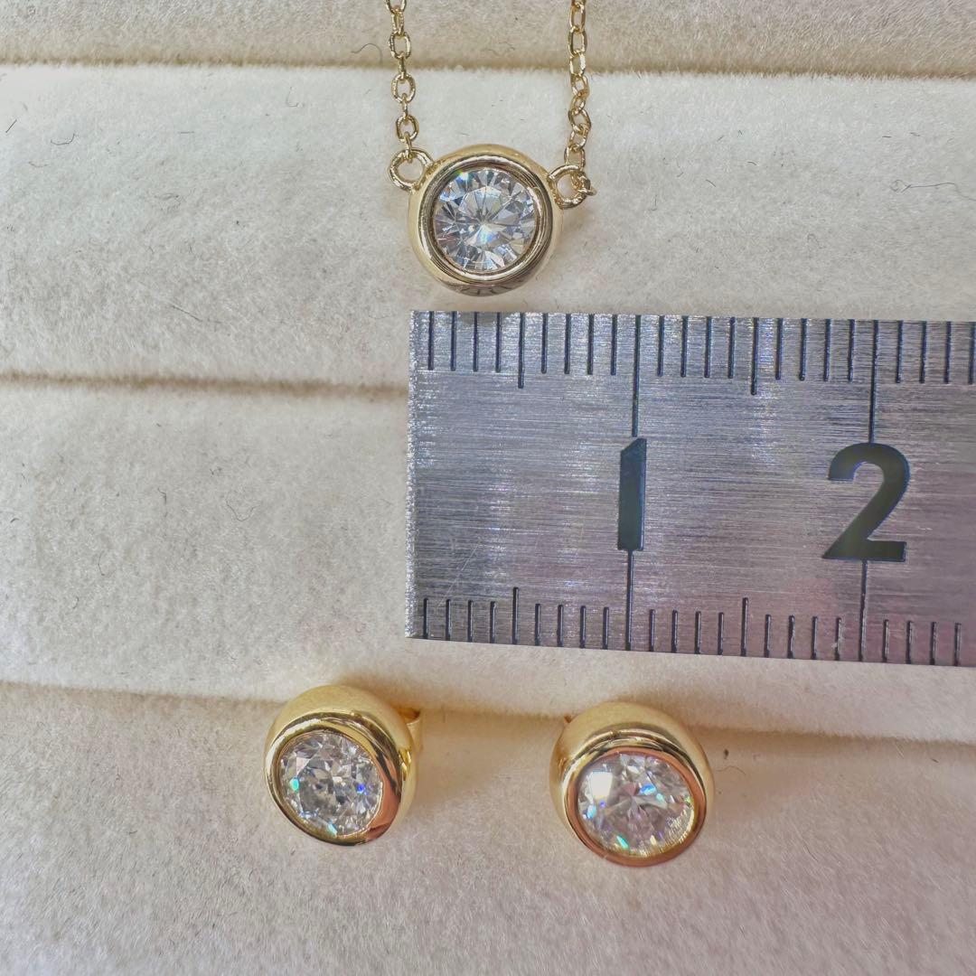 【再入荷】 最高級 モアサナイト 0.5ct ピアス 韓国 人気 ゴールド仕上げ