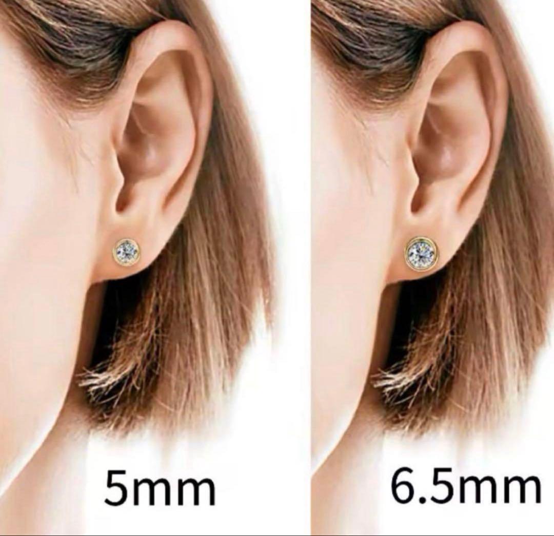 【再入荷】 最高級 モアサナイト 0.5ct ピアス 韓国 人気 ゴールド仕上げ