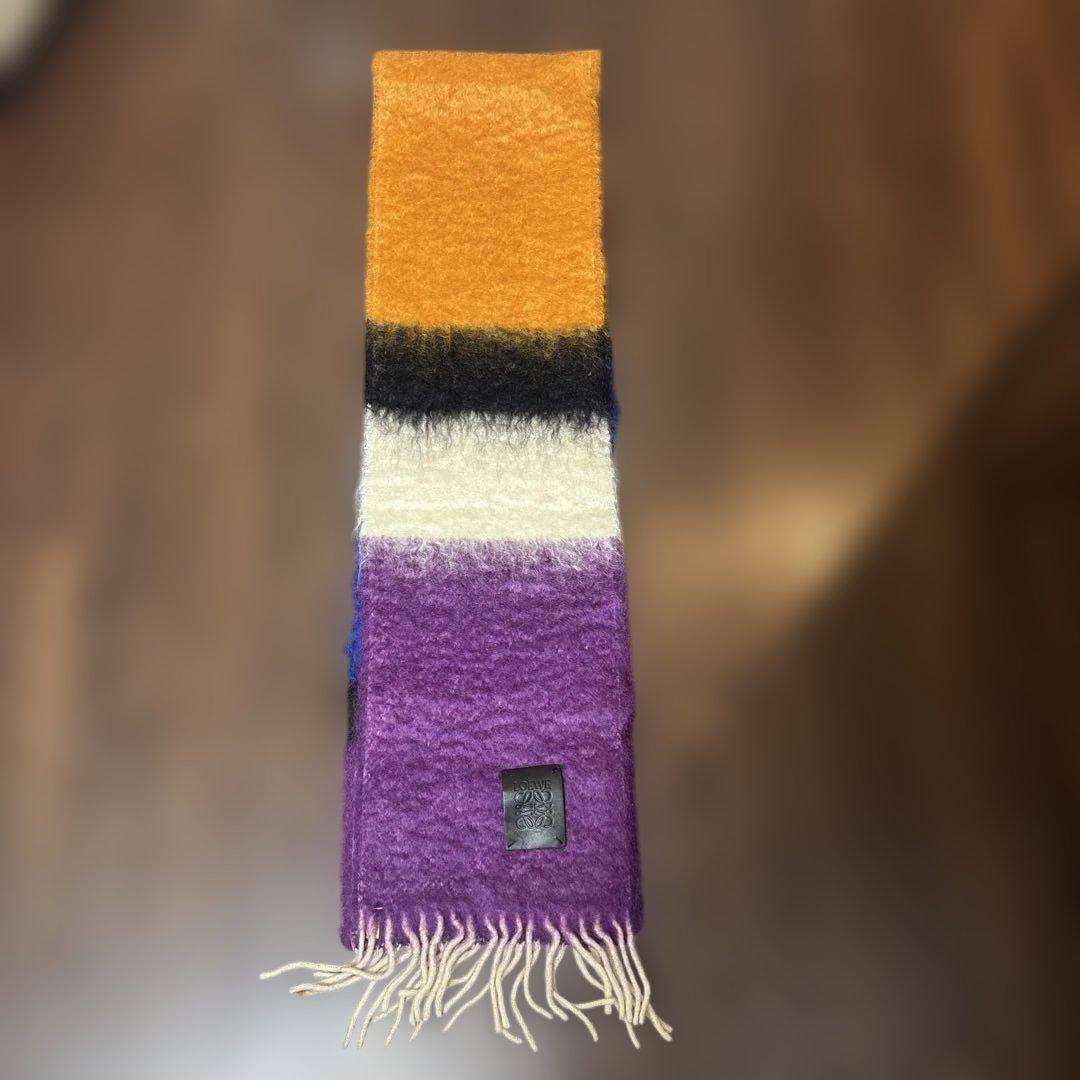 LOEWE 多色モヘアマフラー