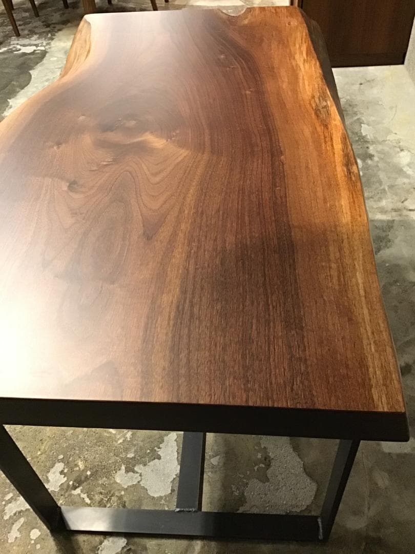 一枚板天板 W＝1215mm【テーブルトップ】ウォールナット材