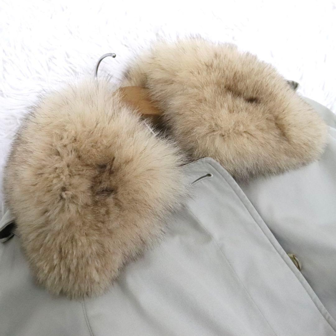 Burberry バーバリー ステンカラーコート ノバチェック　ライナー ファー