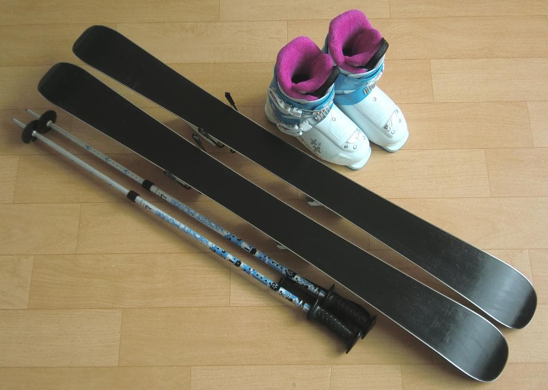 ■■送料無料■アナと雪の女王■子供用スキーセット■板110靴21.5■WAX済■