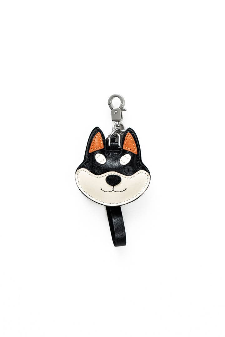 【新品】SHIBA&Co. 柴犬 高級 レザー バッグチャーム エアタグ対応