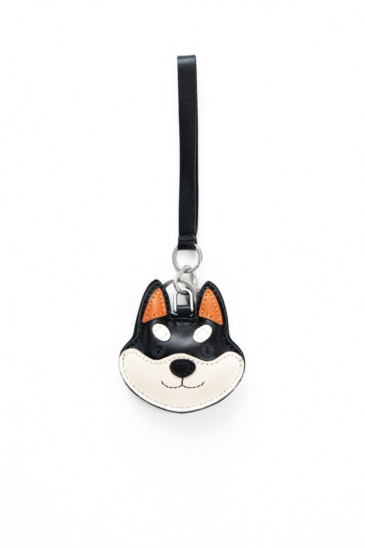 【新品】SHIBA&Co. 柴犬 高級 レザー バッグチャーム エアタグ対応