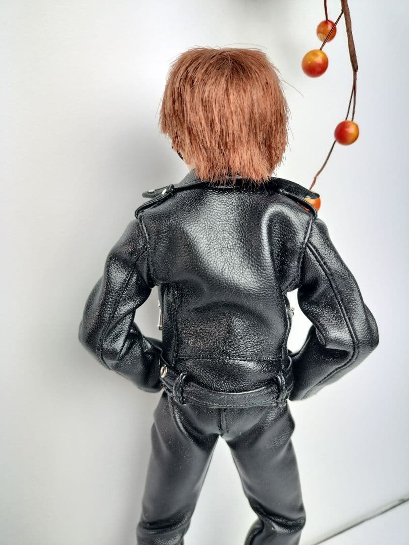 バイカージャケットピュアニーモ男の子のXLサイズドール1/6服