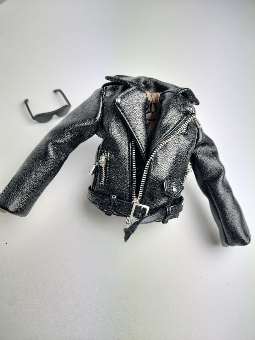 バイカージャケットピュアニーモ男の子のXLサイズドール1/6服