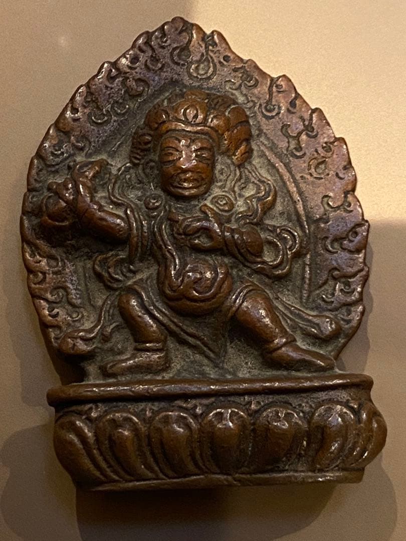 古銅 豆仏 懐中仏 宮銭 古銭 絵銭 骨董 開運 強運 160g