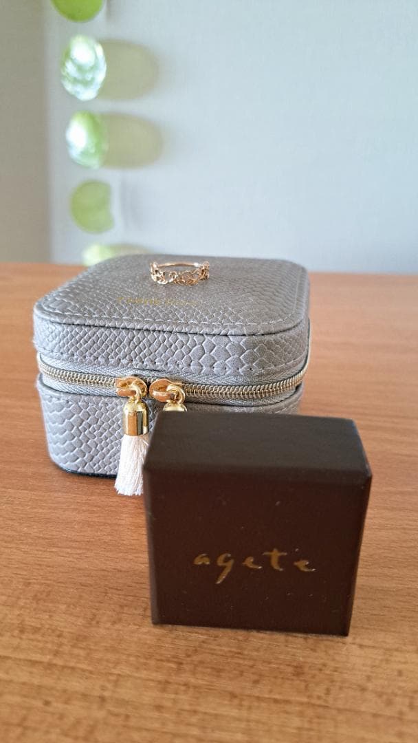 agete K10 リング 廃盤デザイン?! オリーブモチーフ