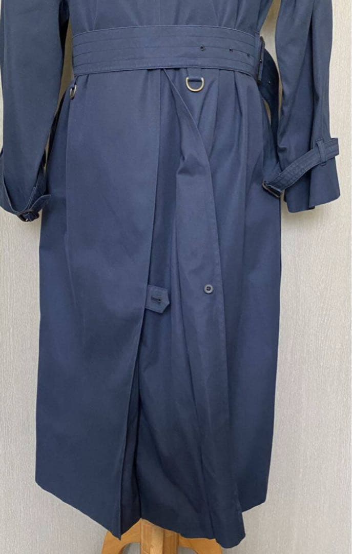 英国製 アクアスキュータム トレンチコート ベルト付 裏地チェック レディース