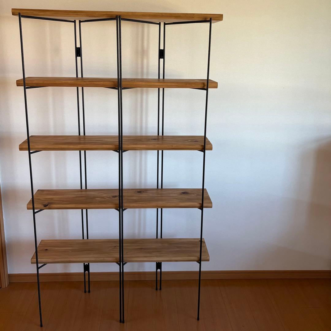 H1700 折り畳みラック　店舗什器　什器　オープンシェルフ　アイアンシェルフ