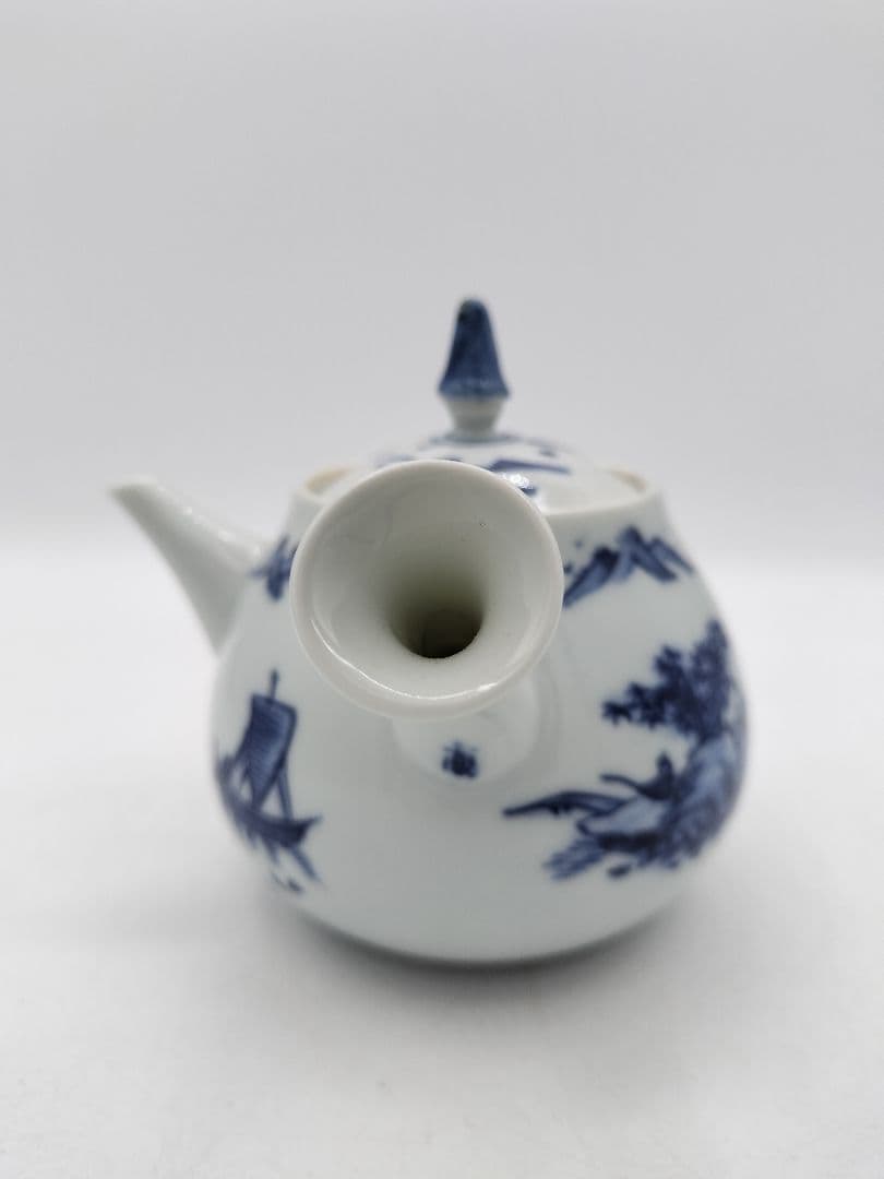 c725 煎茶　急須　山水 平安白鳳 茶道具 古物　京都