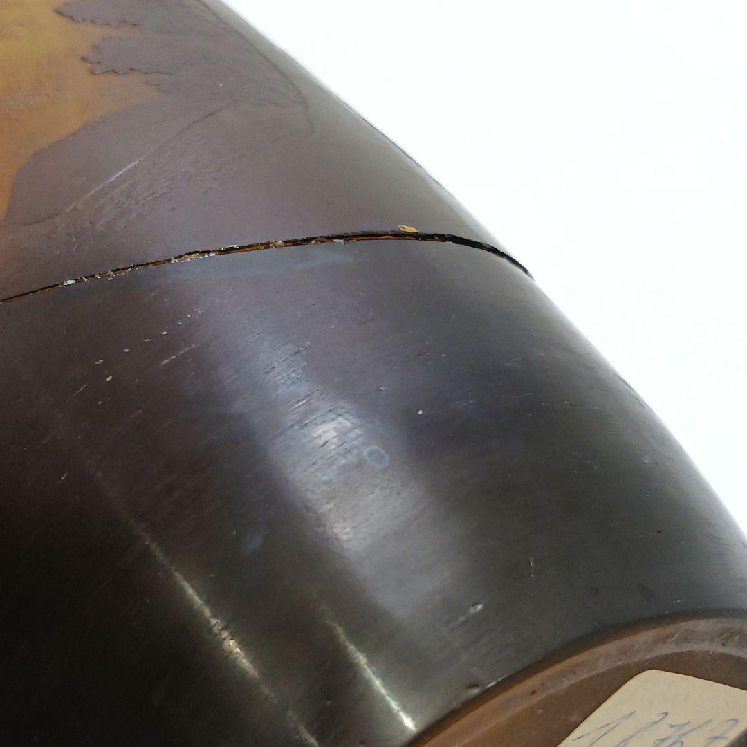 S189-2 エミールガレ 多層ガラス 湖畔文 花瓶 一輪挿し 難あり　HHH