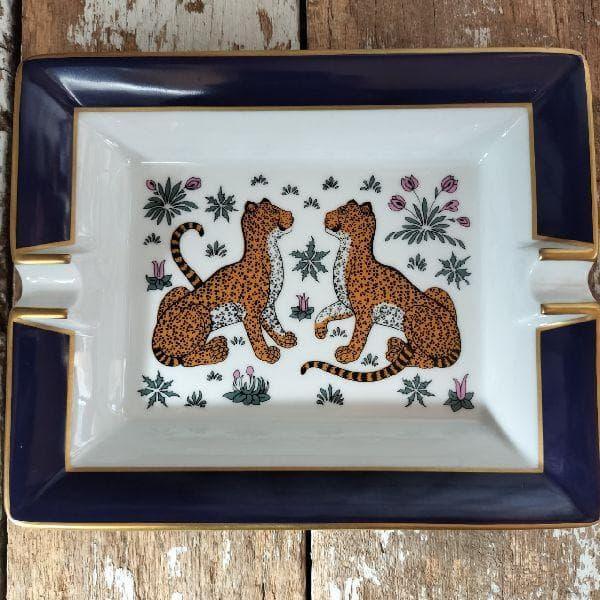 フランス HERMES エルメス レオパード アッシュトレイ ヴィドポッシュ