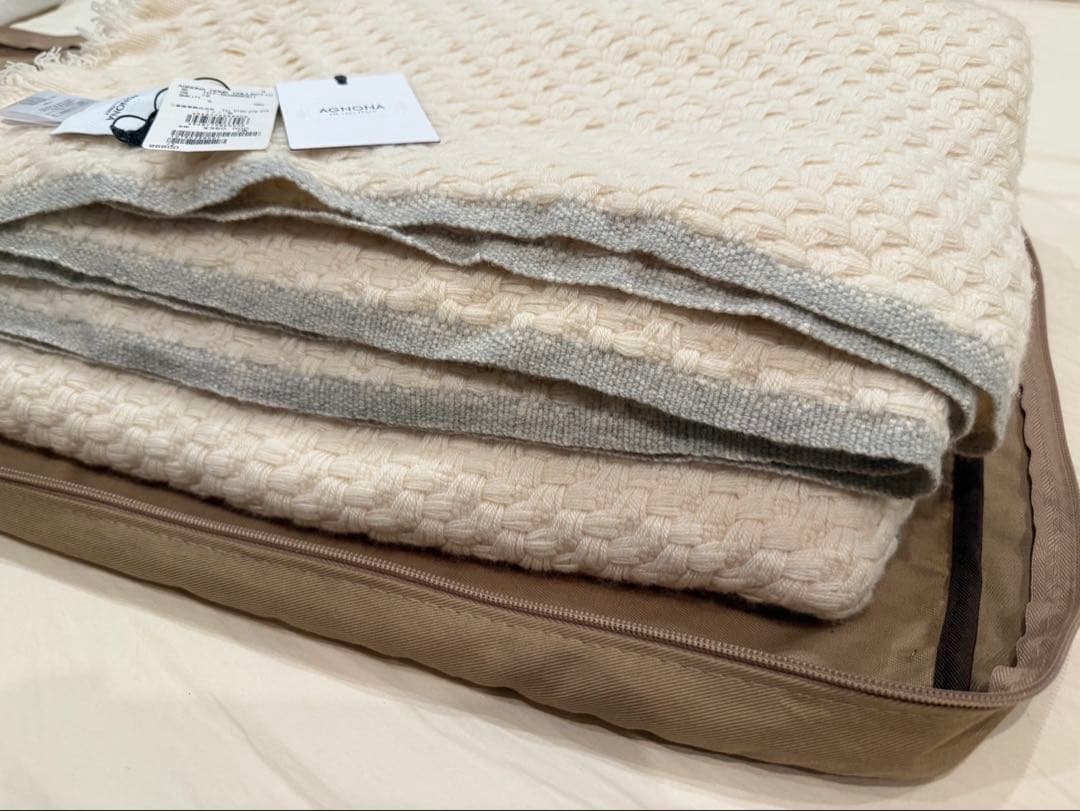 AGNONA（アニオナ）カシミア100％ 大判ブランケット／未使用新品
