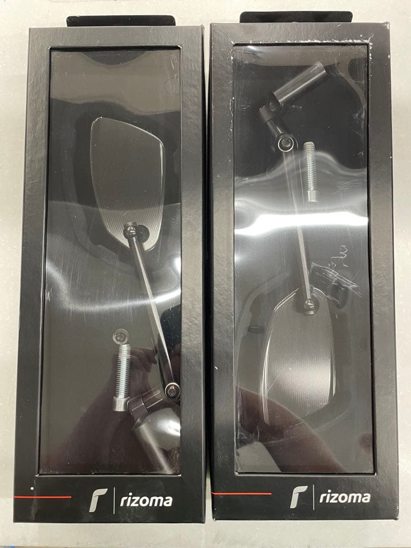 rizoma バイクミラー ブラック 角型