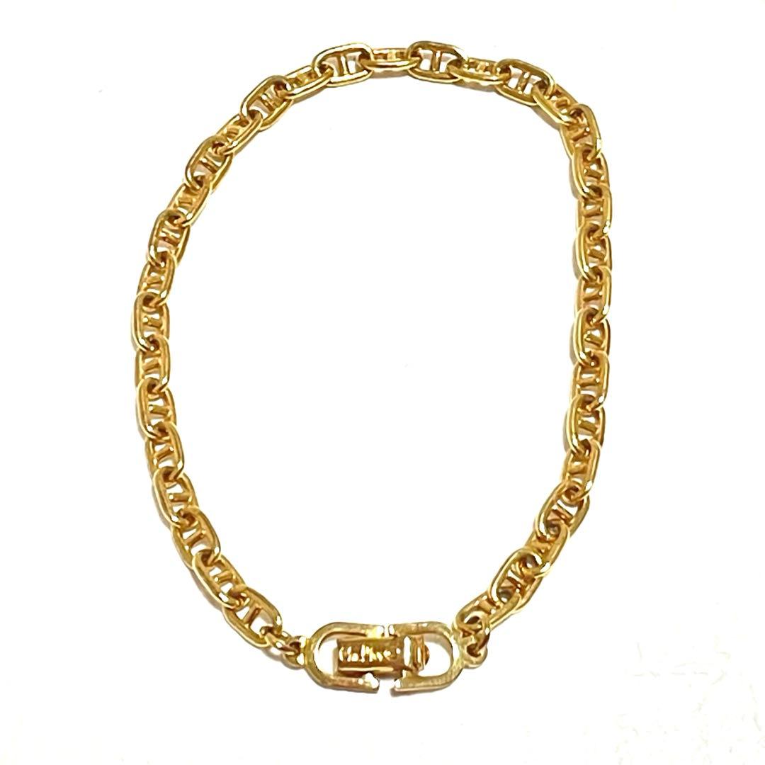 Christian Dior CDロゴ チェーンブレスレット ゴールド 美品