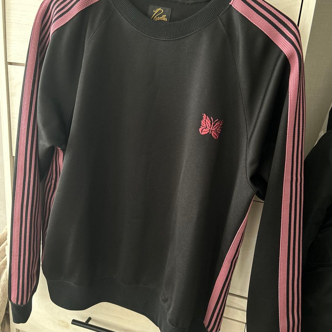 Needles トレーナー XS ブラック ピンク 蝶
