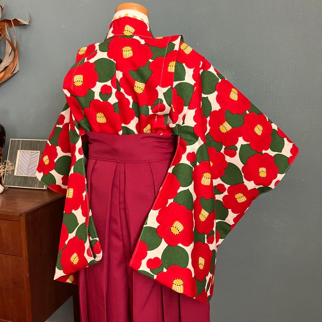 【再販 各サイズ1着】着物と袴　女の子　120-130㎝