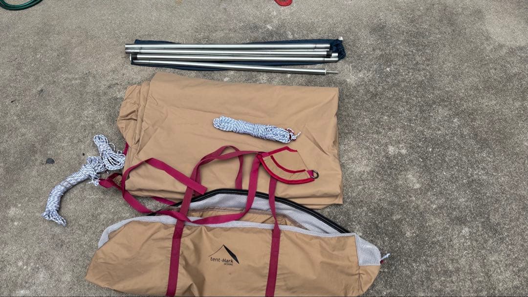 ^*^様 ムササビウイング19ft モンベルポール付　テンマクデザイン　美品、２