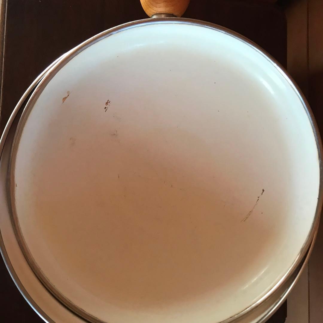 昭和レトロ　ホーロー鍋