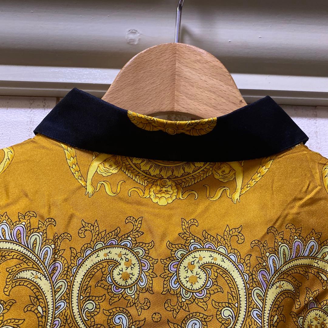 GIANNI VERSACE バロックシャツ シルク100% イタリア製 派手柄