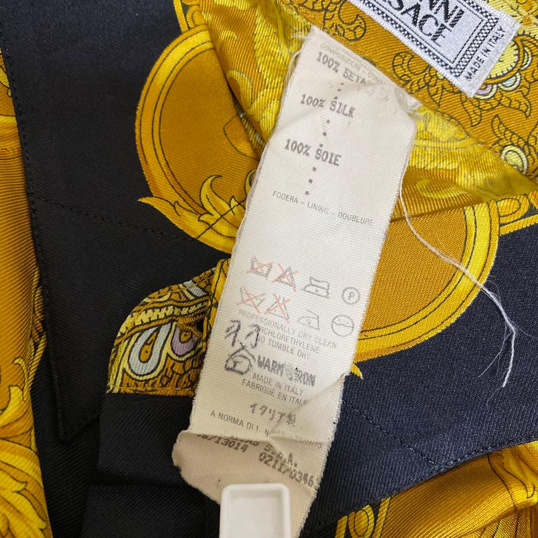 GIANNI VERSACE バロックシャツ シルク100% イタリア製 派手柄