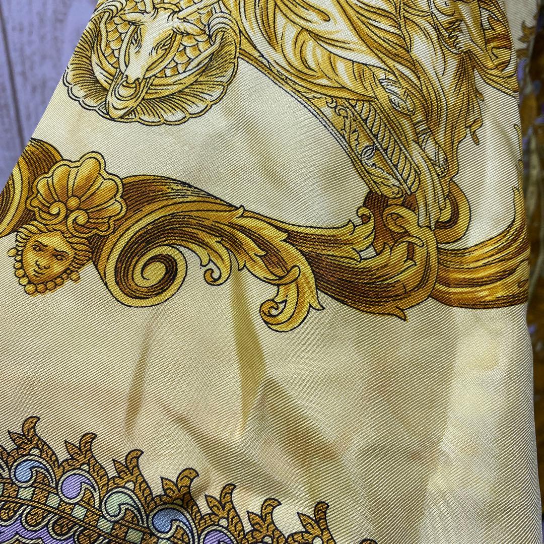 GIANNI VERSACE バロックシャツ シルク100% イタリア製 派手柄