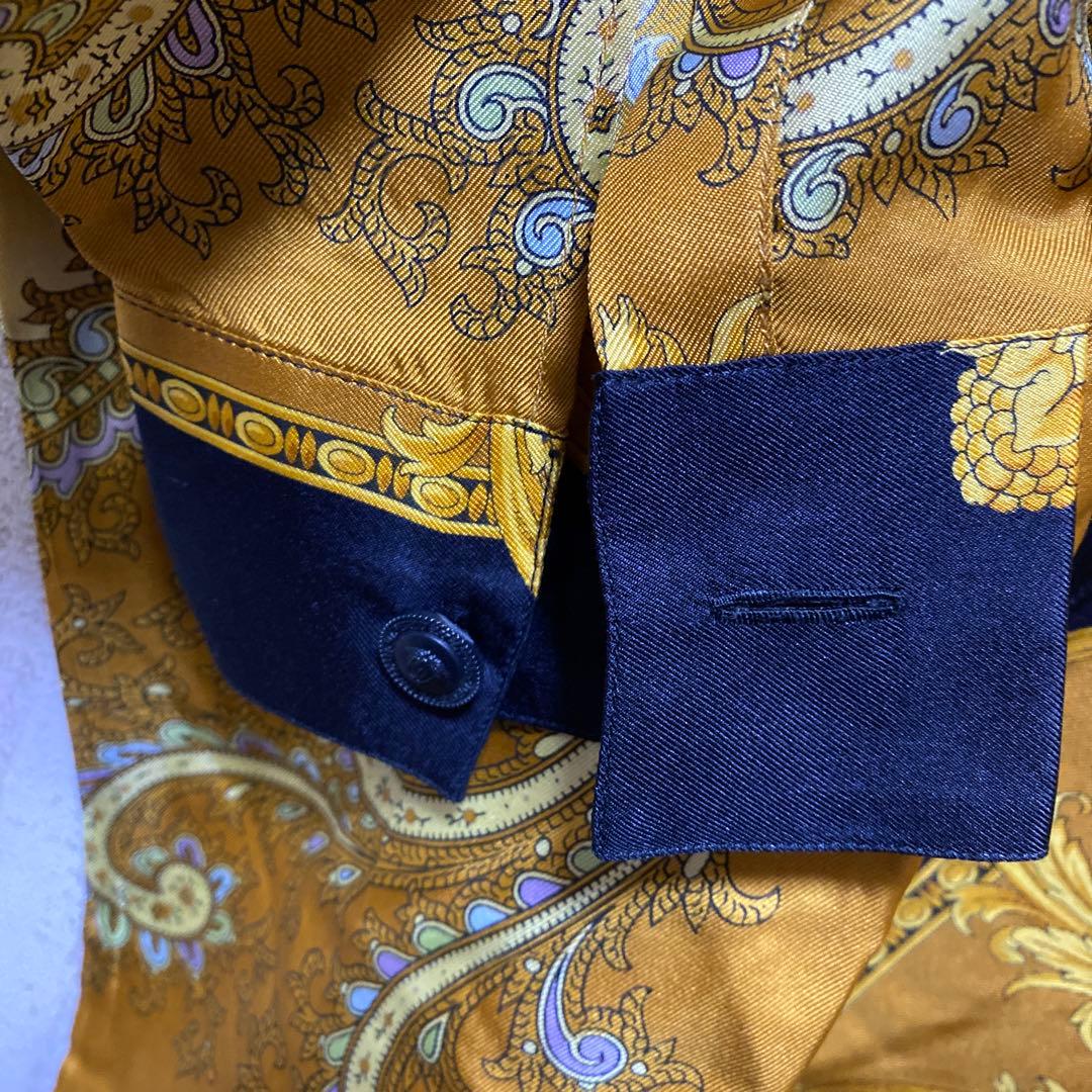 GIANNI VERSACE バロックシャツ シルク100% イタリア製 派手柄