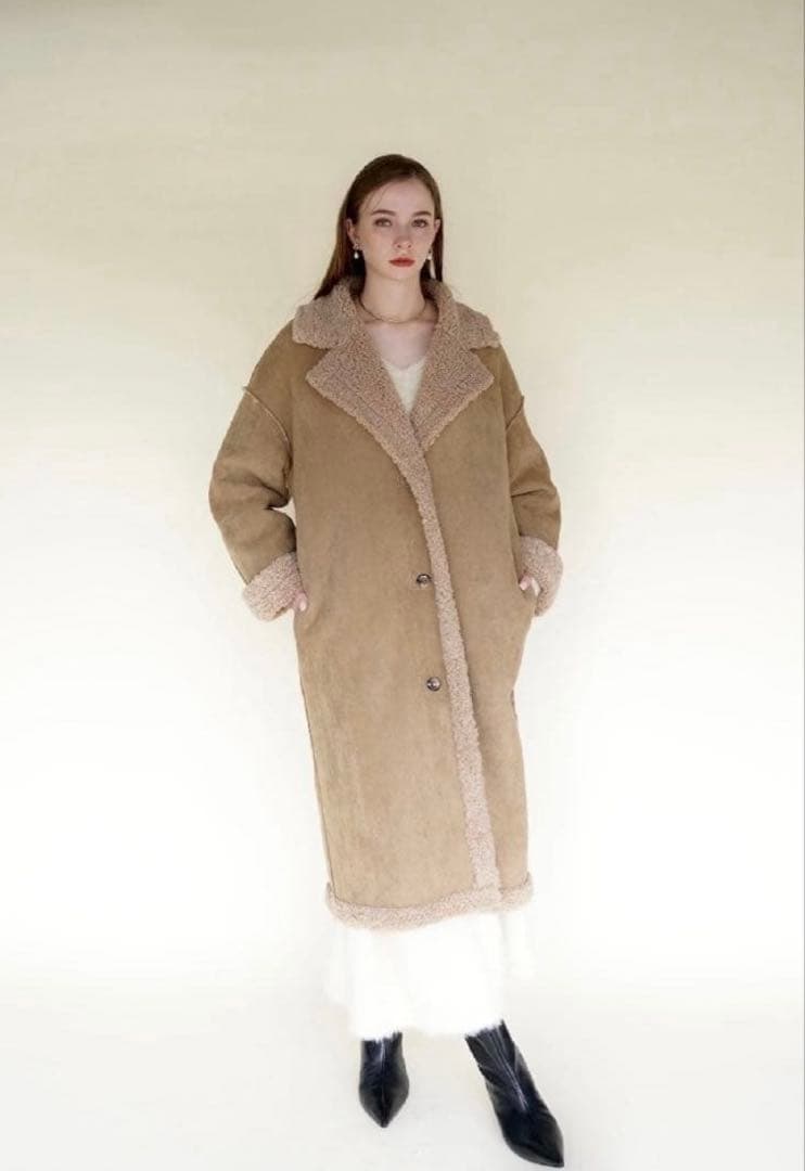 acka リバーシブルボアコート　サイズ1 ロングコート